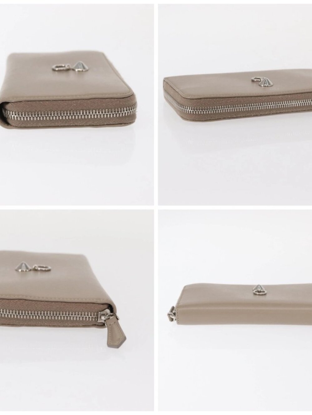 FENDI Long Wallet Leather Beige Gold Auth - Picture 15 of 15